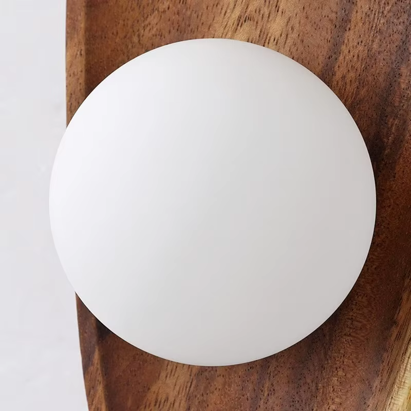 Applique Murale LED en Bois Naturel, Style Vintage, Rétro, Luminaire Décoratif d'Nik, Idéal pour une Chambre à Coucher, un Salon, un Couloir