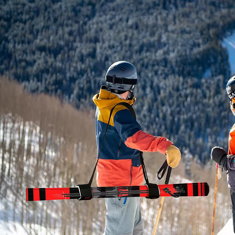 Porte-épaule pour poteau de Ski avec cils