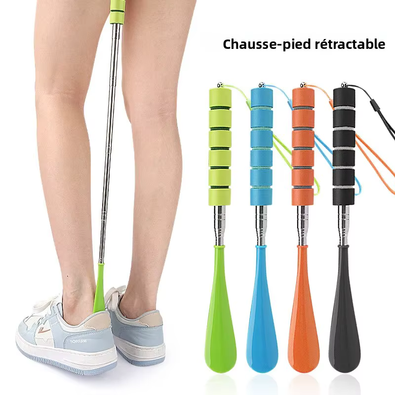 Nouvelles Chausse-pieds Longues Extensibles 30cm-71cm en Métal