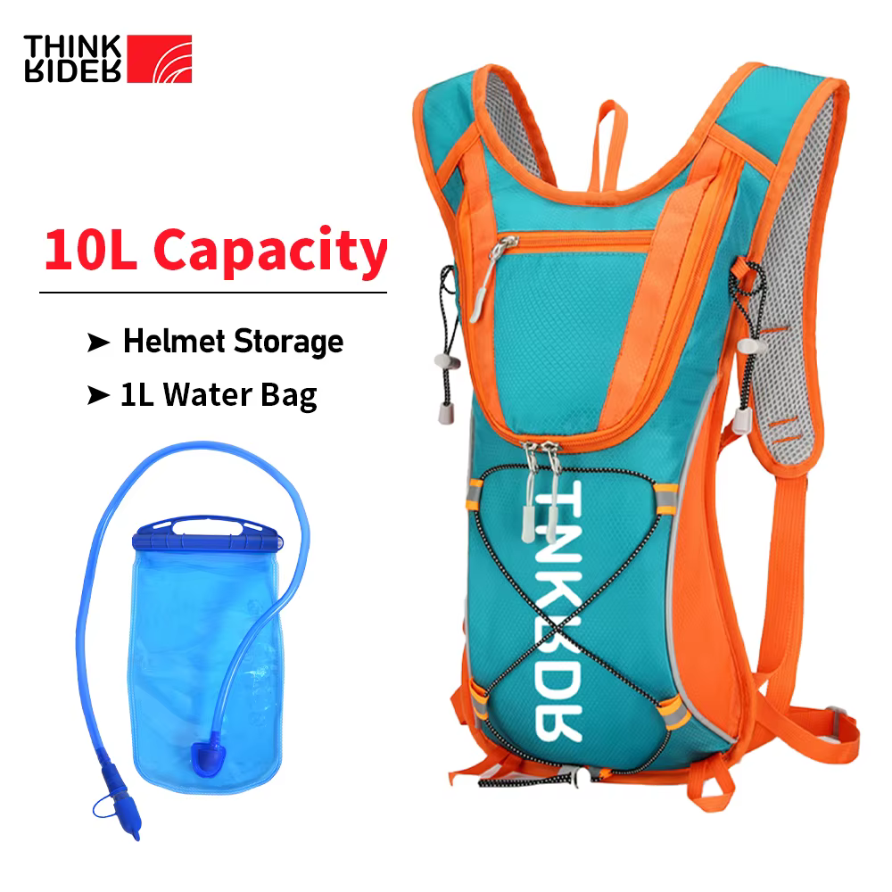 ThinkRider-Sac à dos d'hydratation léger, sac à dos de course avec vessie d'eau de 1L, sac de jour hydro-eau pour le cyclisme et la randonnée, 10L