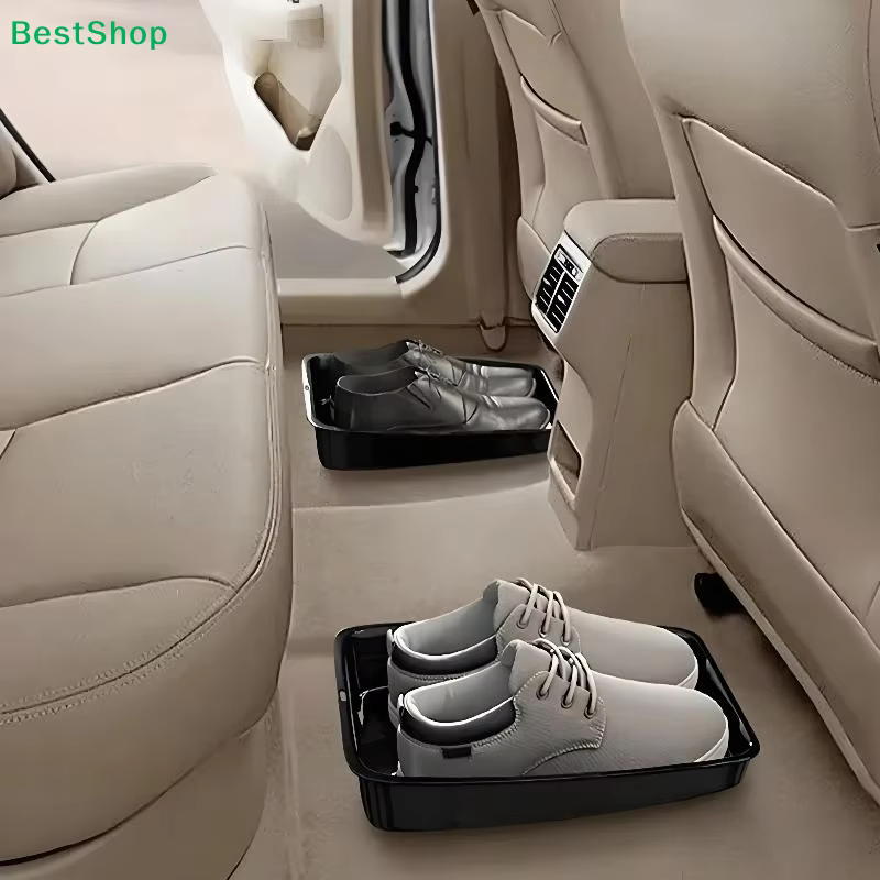 ♬ Boîte de rangement pour chaussures de voiture, organiseur de chaussures imperméable pour coffre de voiture, support portable pour chaussures pour l'intérieur de la voiture