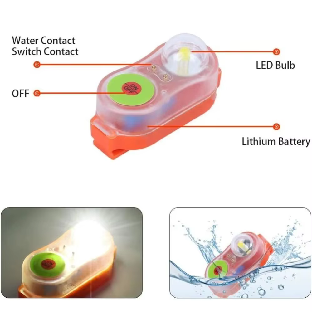 Lampe de sauvetage à activation par l'eau de mer