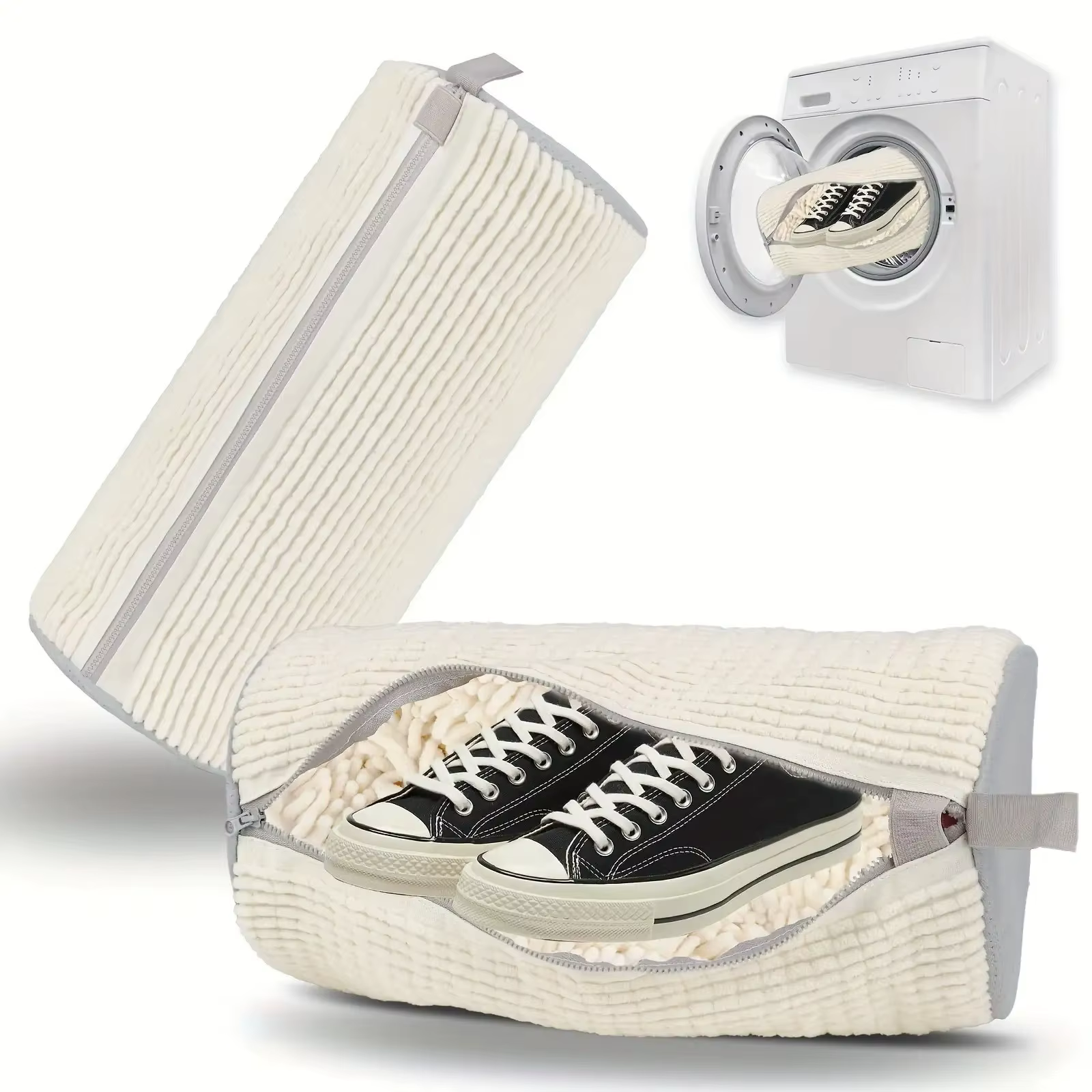 Sac de lavage et de séchage pour chaussures lavable en machine