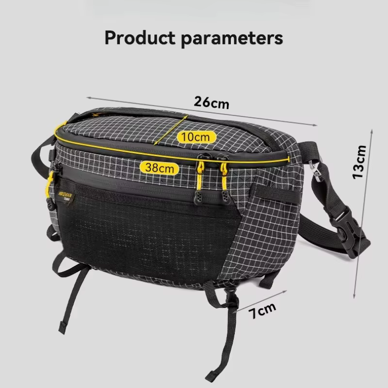 Hikeman 2.0 Sac de taille Dyneema imperméable UrltraLight multi-poches pour le cyclisme