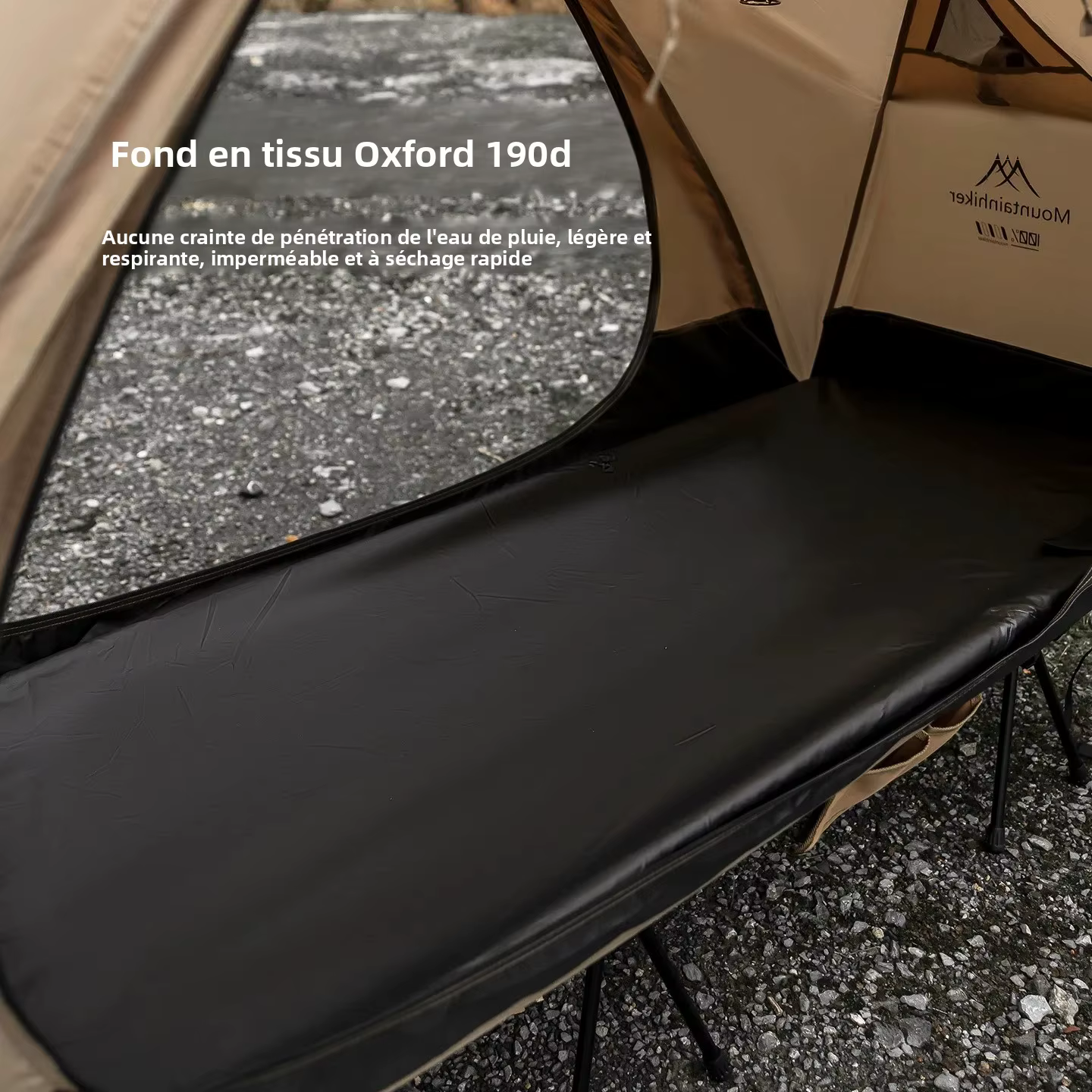 Tente de camping ultra-légère Mountainhiker avec tente intérieure indépendante, abri de tente extérieur imperméable, respirant et anti-moustiques