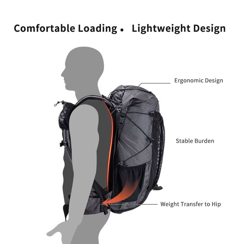 Naturehike Ultra Léger Sac À Dos 60 + 5L/40L Avec Cadre Étanche Voyage Grande Capacité Camping En Plein Air Randonnée Avec Housse De Pluie