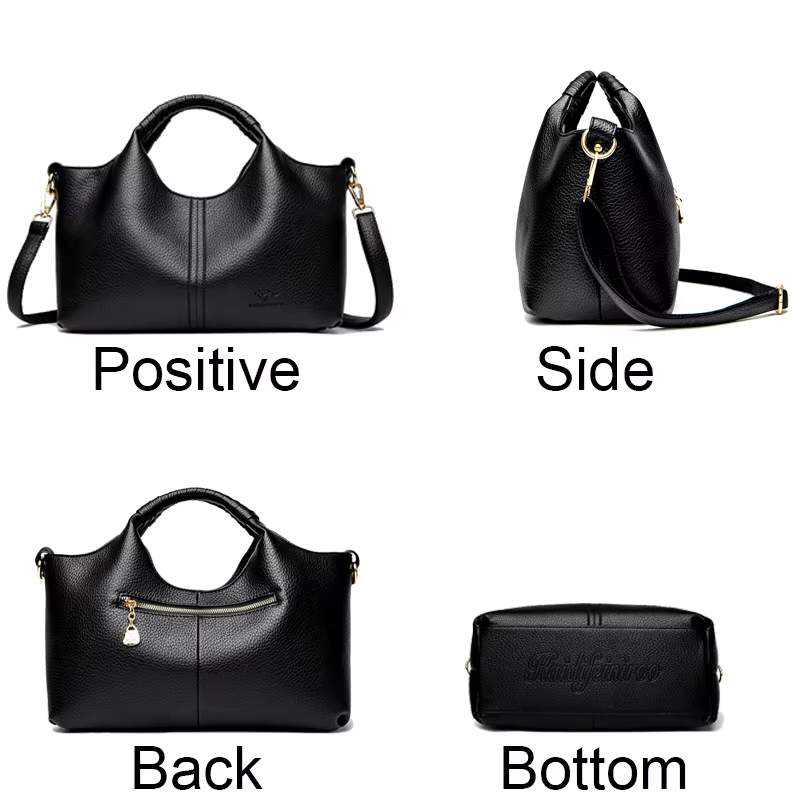 Sac fourre-tout en cuir authentique pour femmes, fourre-tout de luxe de grande capacité, sacs à bandoulière diagonale à une épaule, sac à main Simple à la mode