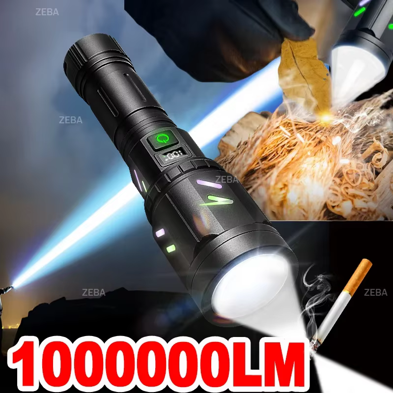 1000000 LM – lampe de poche Ultra-haute et puissante