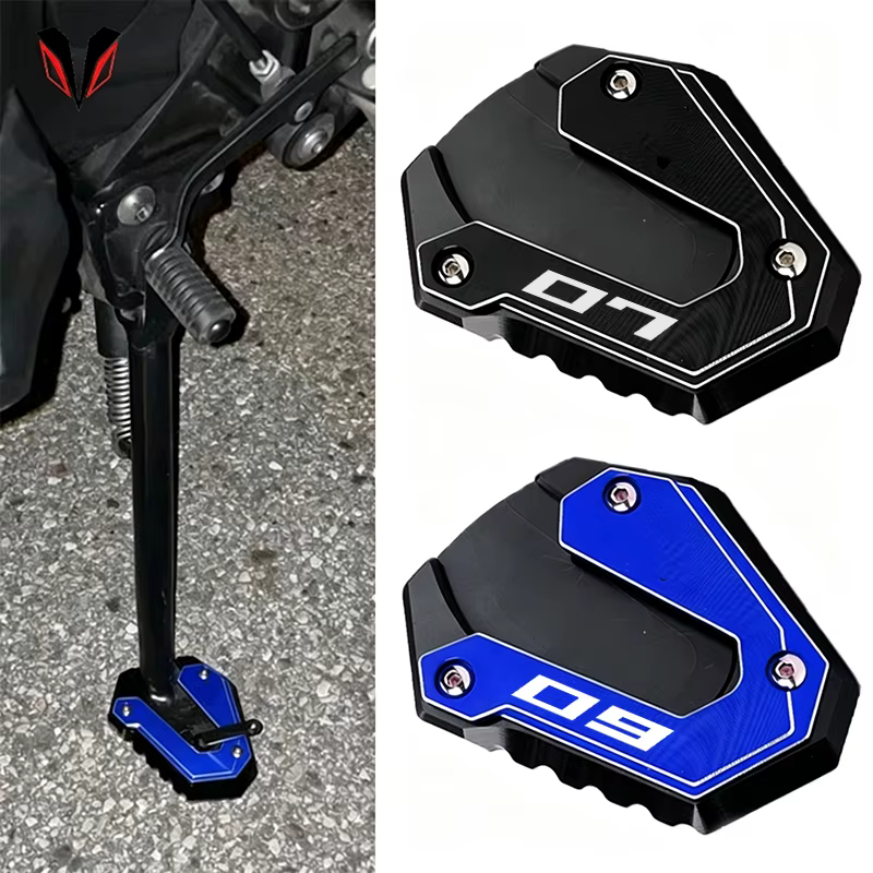 Pour Yamaha MT-07 MT 07 09 MT07 MT09 MT-09 FZ07 FZ09 Accessoires Moto Plaque d'agrandissement de béquille latérale