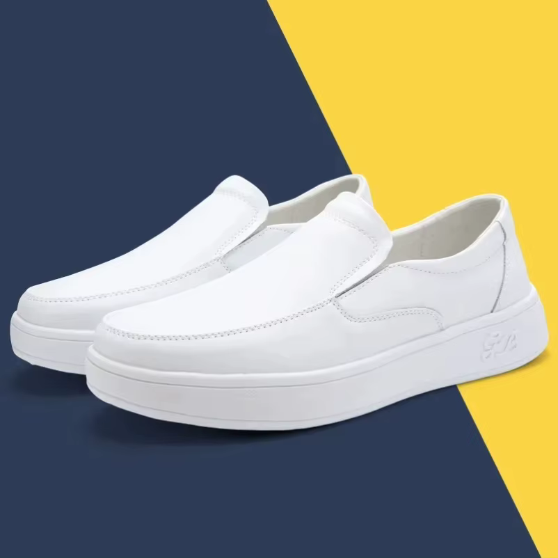 2025 Chaussures d'infirmière en cuir véritable avec semelles souples