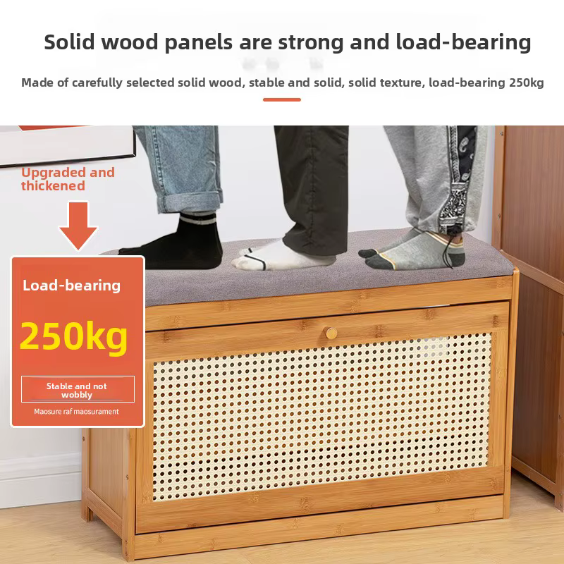 Meuble à chaussures ultra-fin avec tabouret intégré pour entrée et couloir, rangement multi-niveaux, étagères à chaussures