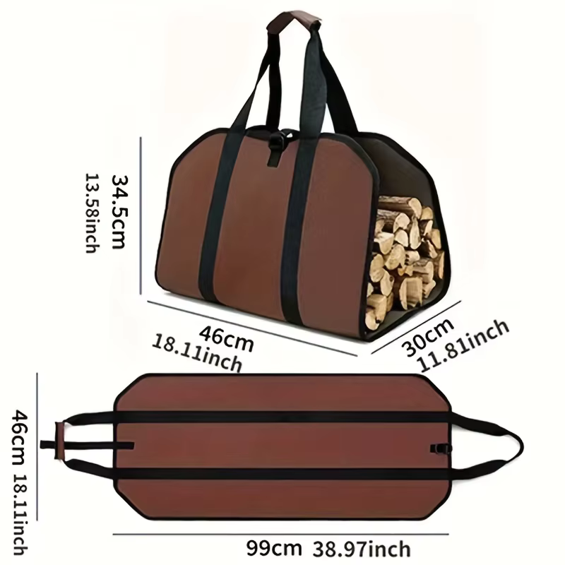 Sac de rangement pour bois d'extérieur