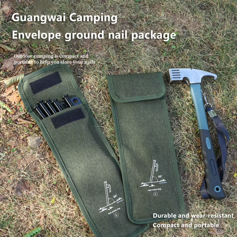 Sac à ongles en plein air, Kit de Camping, sac de rangement multifonctionnel pour ongles, tissu Oxford, grand sac de rangement d'accessoires