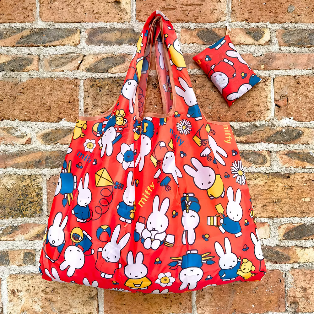 Sac de courses pliable Miffy écologique, grande capacité, en nylon imperméable, sac fourre-tout durable, sac de rangement pour les courses et les voyages, cadeaux
