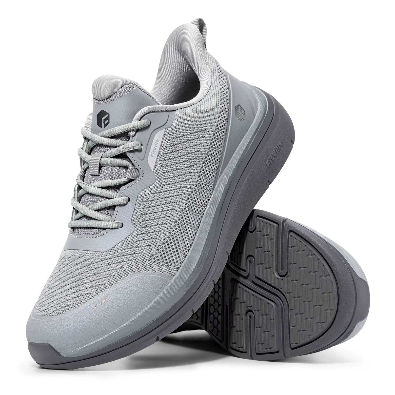 Chaussures de marche Fitville extra larges pour hommes, baskets de sport décontractées hydrofuges pour hommes, chaussures de course pour soulager les douleurs aux pieds, amorti