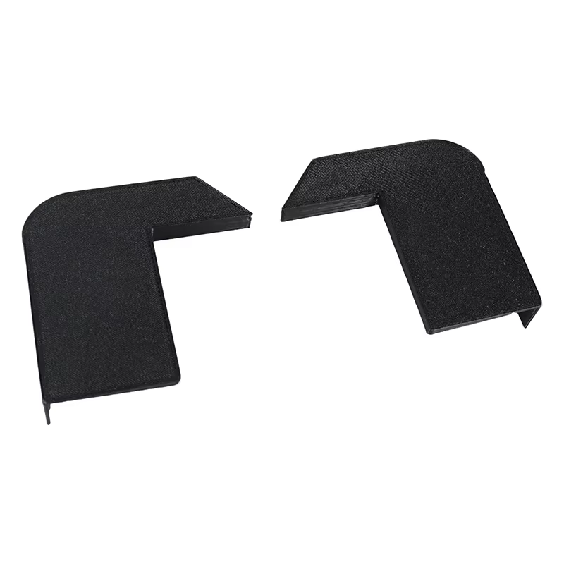 Une paire de canaux de drainage de toit pour Land Rover Defender 90/110, durables, avec des couvercles déflecteurs pour les canaux de drainage de l'eau