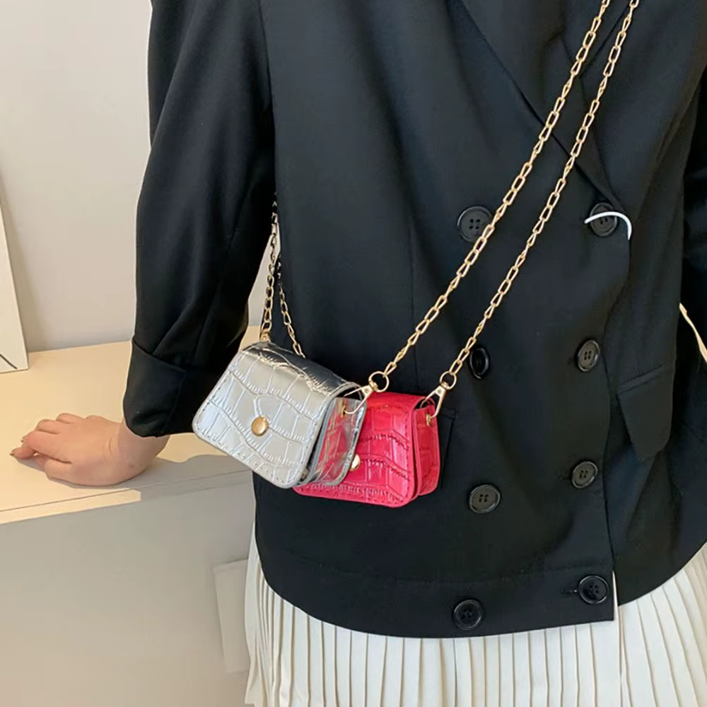 Mini sacs à bandoulière en PU pour femmes et filles