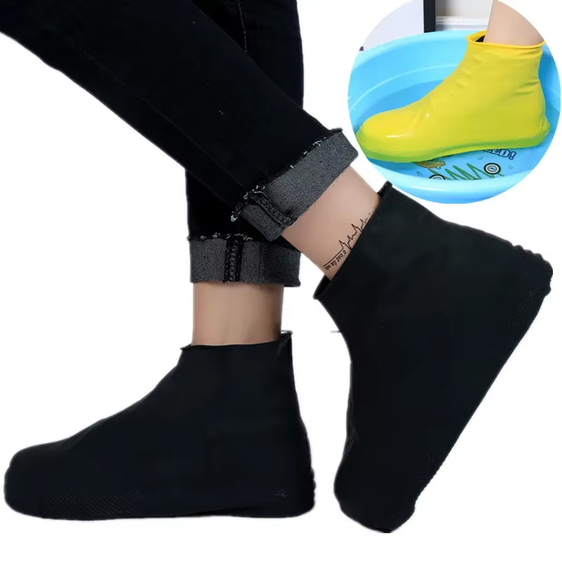 Couvre-chaussures imperméables en caoutchouc antidérapant