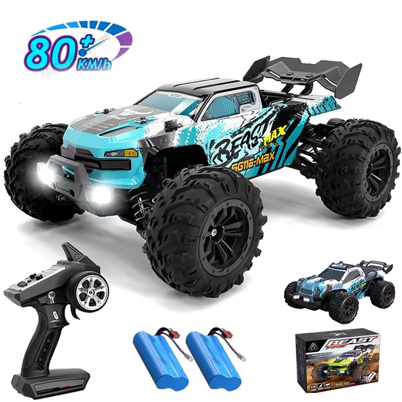 Voiture RC haute vitesse SG116MAX 80KM/H, sans balais, 4 roues motrices, tout-terrain, drift, télécommandée, 1:16, voitures de course professionnelles SG116PRO 50KM/H and 1:20 SG318 PRO 30KM/H
