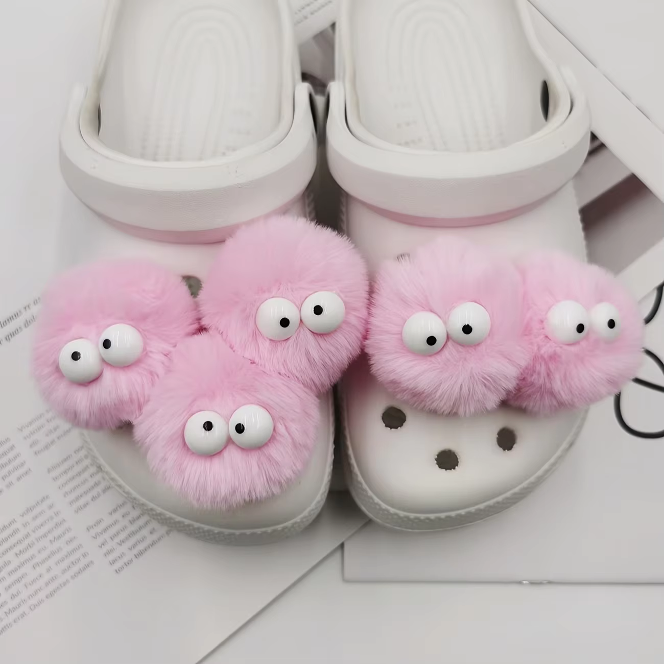 5 pompons colorés pour chaussures et accessoires de mode DIY, adaptés aux sandales geta et aux cadeaux de fête.