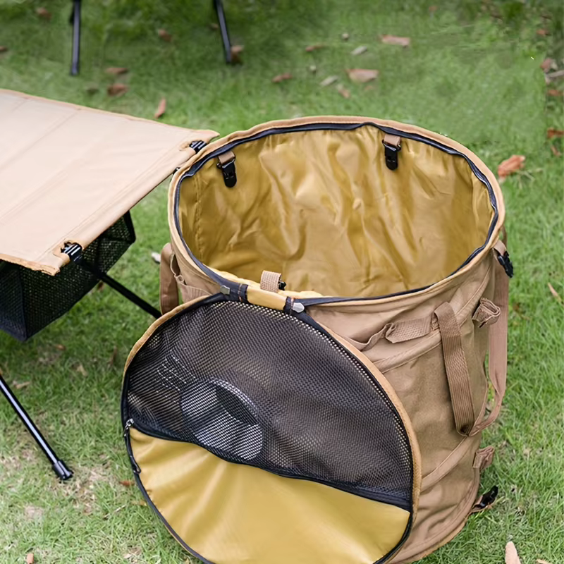 Seau de rangement pliable 62L pour le camping