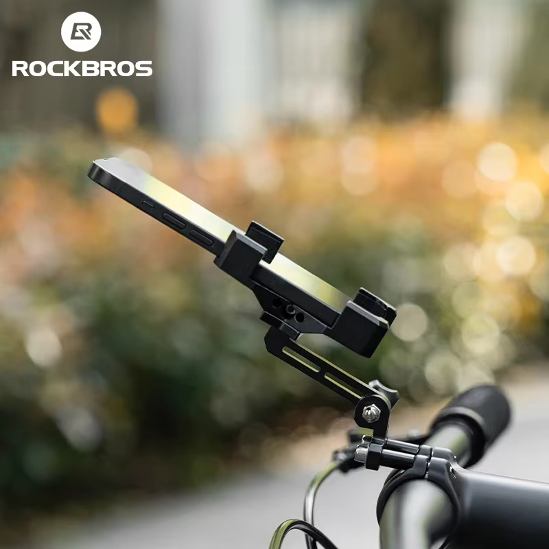 ROCKBROS-Support de téléphone portable pour vélo, 4.7-7.09 pouces, en alliage d'aluminium, haute résistance, accessoires de cyclisme