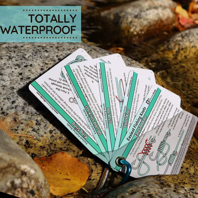 Cartes tutoriel de nœuds de pêche
