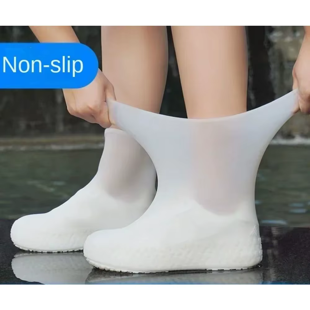 1 Paire de Couvre-Chaussures Imperméables en Latex
