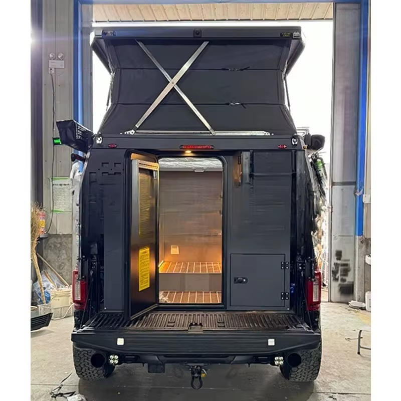 Tente de toit relevable de haute qualité pour camionnettes, nouvelle, sur mesure, à installer sur le plateau.