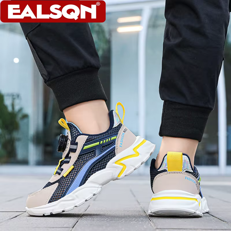 Chaussures de sport pour enfants, chaussures de sport décontractées respirantes en maille pour garçons, baskets de course légères pour étudiants, été