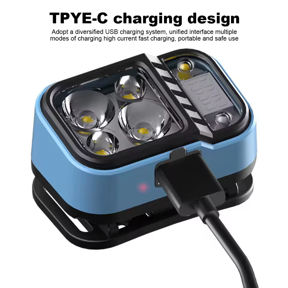 Lampe frontale LED lampes rechargeables longue durée