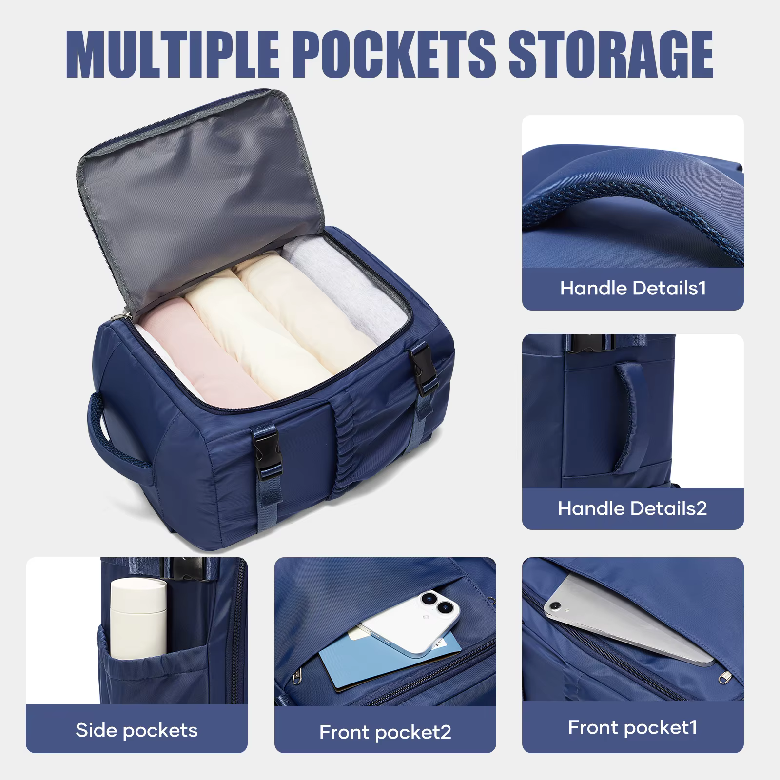 Sac pour homme, sac à dos élégant Ryanair 40x30x20, léger pour les trajets quotidiens, sac fonctionnel décontracté, bagage à main, valise