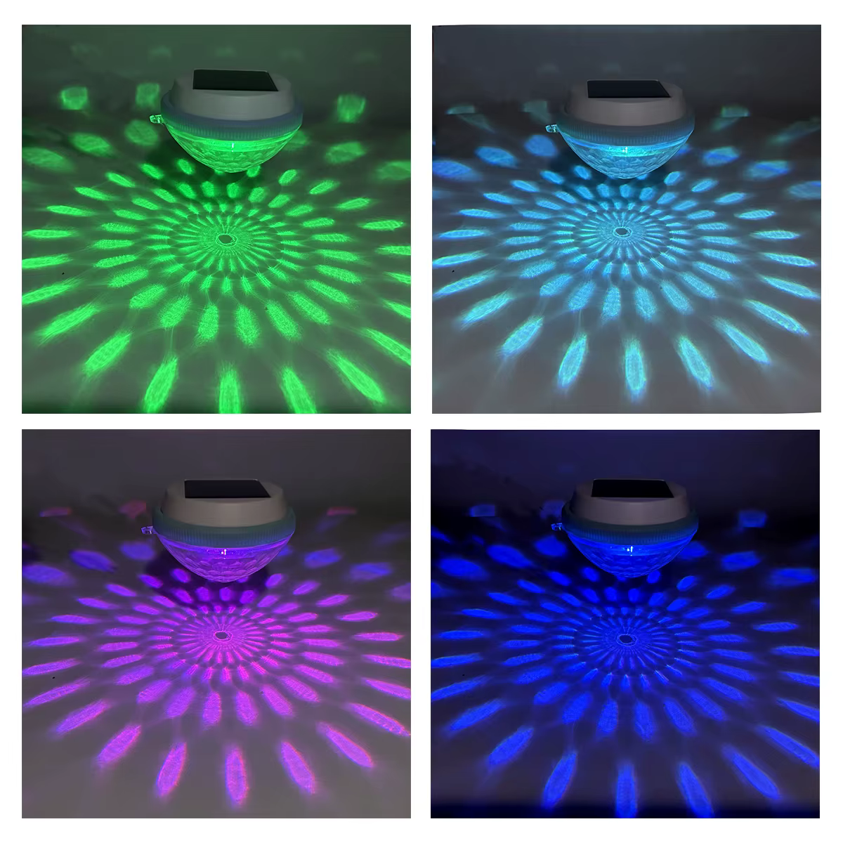 Lumière solaire flottante de piscine Lumières de natation Lampes avec panneau Lampe rechargeable extérieure Décoration de jardin de nuit