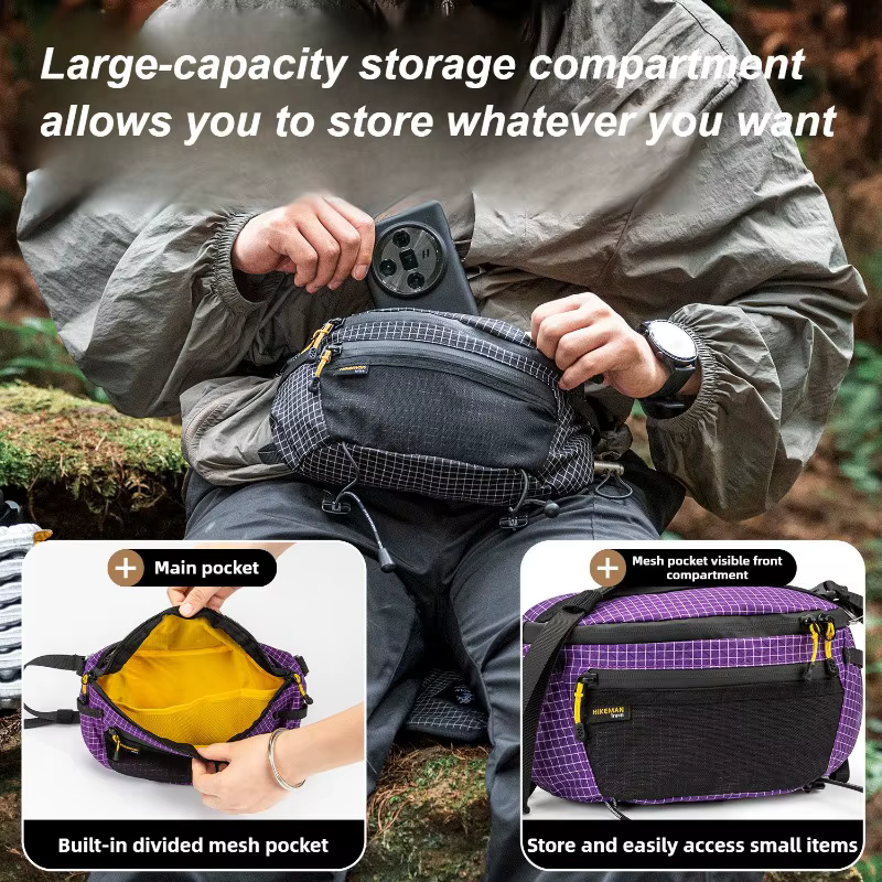 UHMWPE sac de poitrine ultraléger étanche sac de cyclisme tactique Molle VTT randonnée unisexe accessoires de sport de plein air