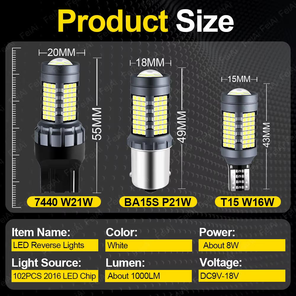 Feux de recul LED pour citroën C4, 2004, 2005, 2006, 2007, 2008, 2009, 2010, 2011, 2012, 2013, 2014, 2015, 2021, accessoires de réglage