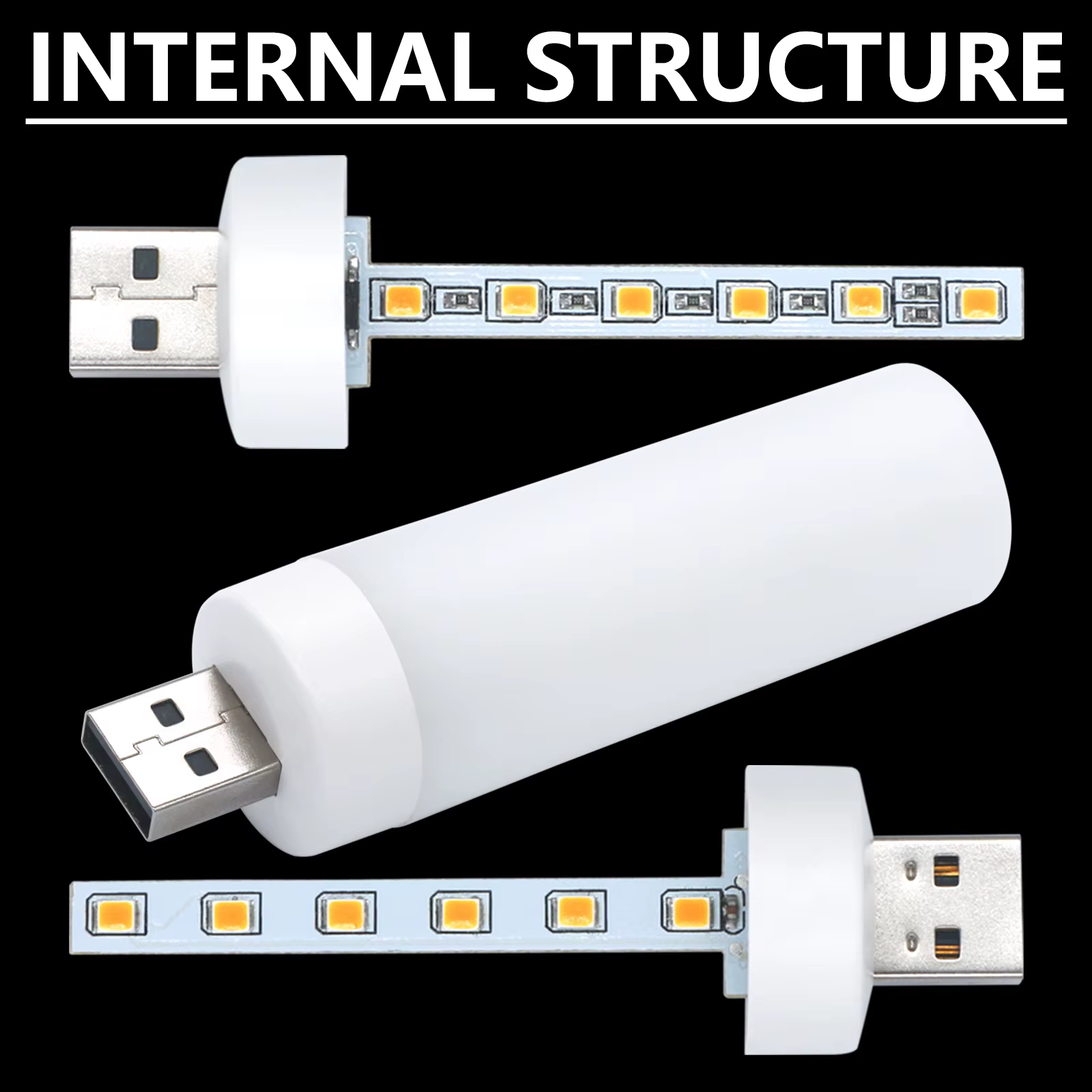 LED USB atmosphère lumière flamme clignotant bougie lumières livre lampe pour batterie externe Camping éclairage