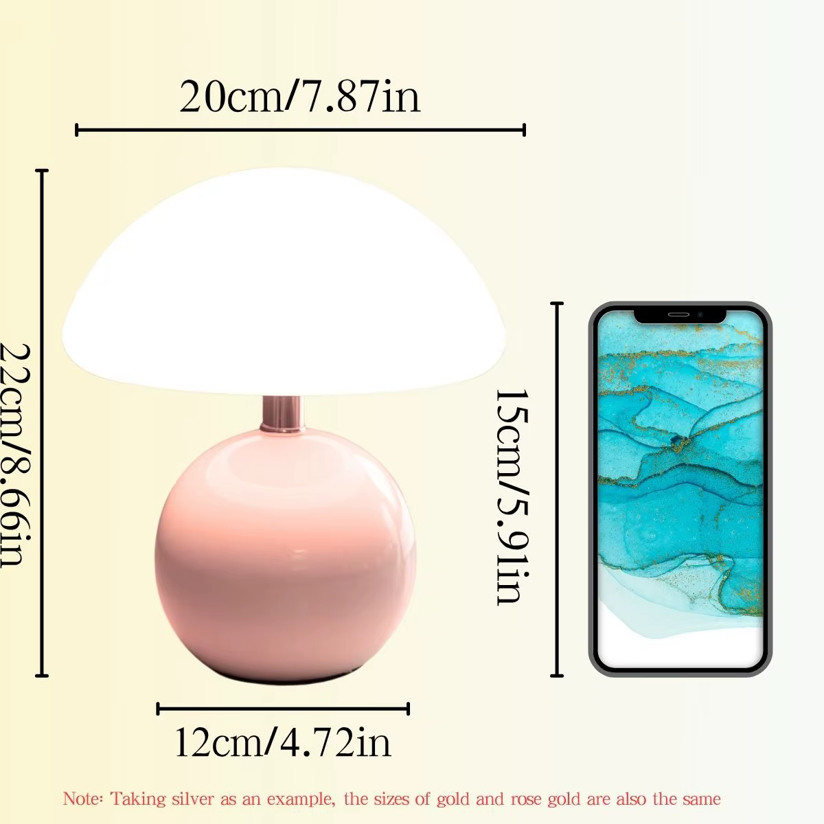 Une lampe de table décorative à prise USB rose/orange/rouge/blanc/beige pour lampe décorative de chambre, veilleuse, lampe de bureau.