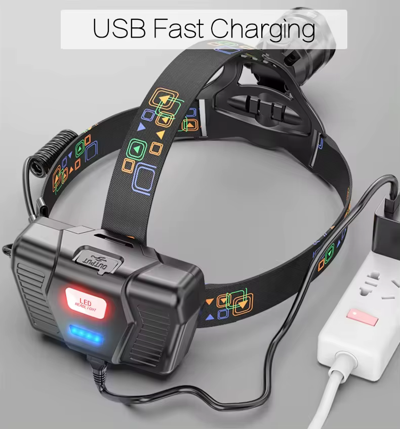 Puissant XHP100 Led phare Zoomable USB Rechargeable haute puissance