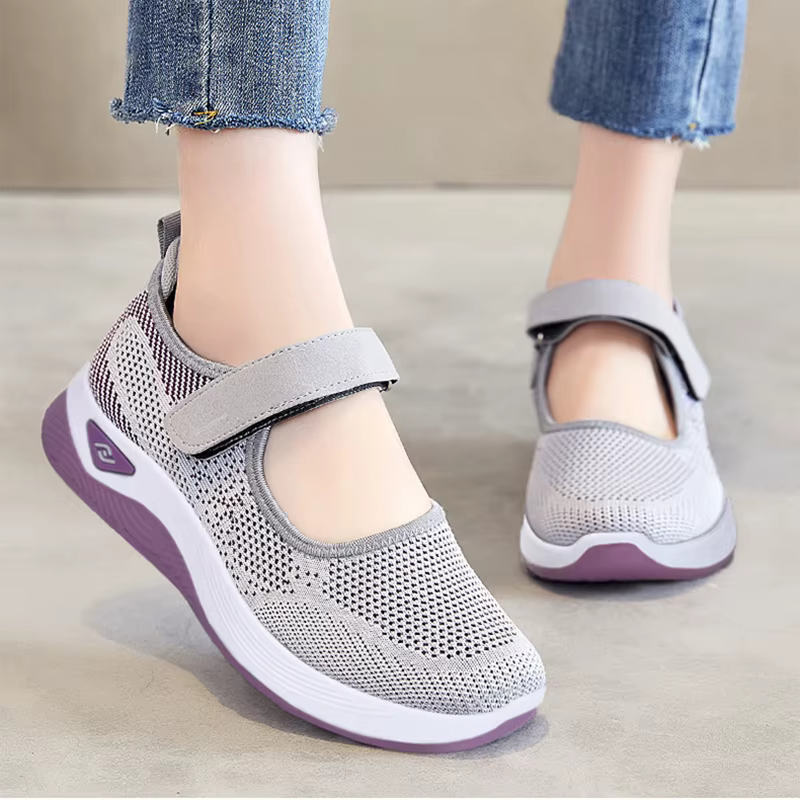 Baskets en maille respirante pour femmes, chaussures de marche légères et antidérapantes, confortables, décontractées à semelle souple, printemps et été
