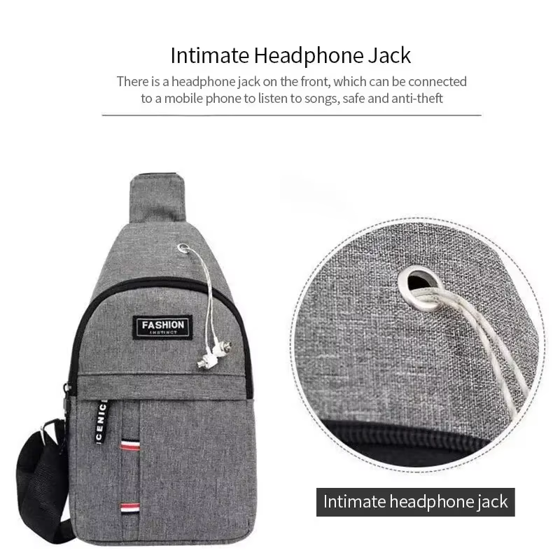 Fashionable and Trendy Lightweight Single Minimalist Shoulder Crossbody Bag for Men with Large Capacity for Leisure and Sports