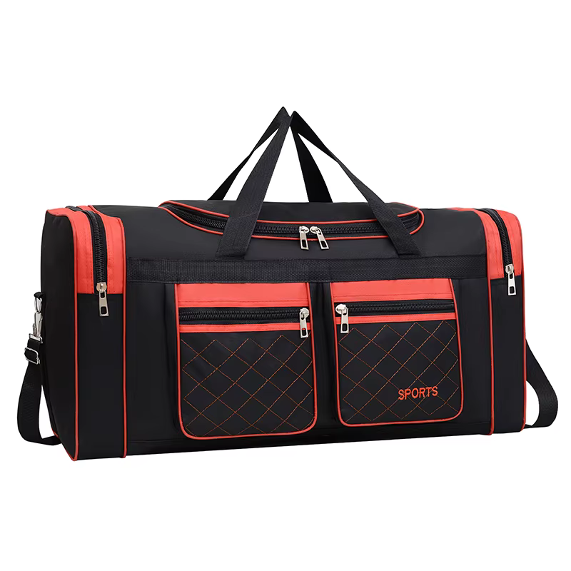 Sac à bagages de grande capacité pour hommes – Sac de voyage multi-poches avec fermeture à glissière