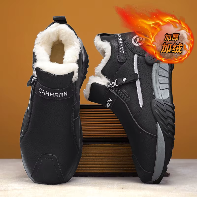 Hommes bottes 2025 nouveaux pantoufles d'hiver chaud hommes chaussures imperméable antidérapant en peluche baskets hommes tenis chaussures bottes hommes baskets hiver