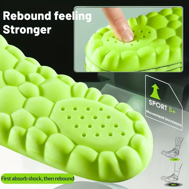 Semelles intérieures en Latex déodorant en bois d'absinthe, Support de voûte plantaire à Absorption des chocs, semelles intérieures souples respirantes absorbant la sueur pour la course à pied, soins