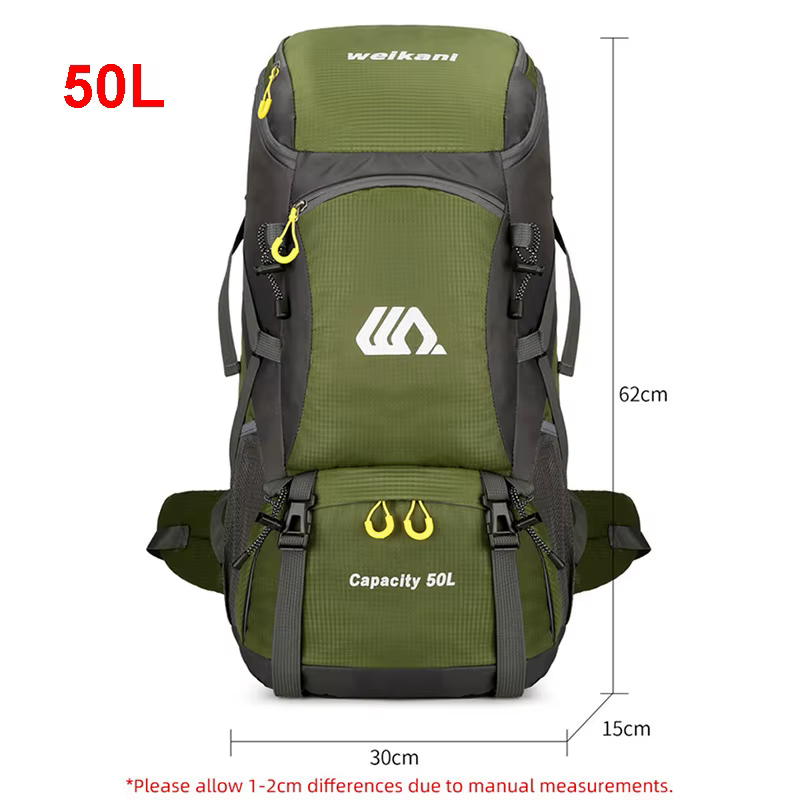 50L voyage sac à dos Camping hommes grand sac de randonnée touristique sac à dos étanche Sports de plein air escalade alpinisme sac bagages