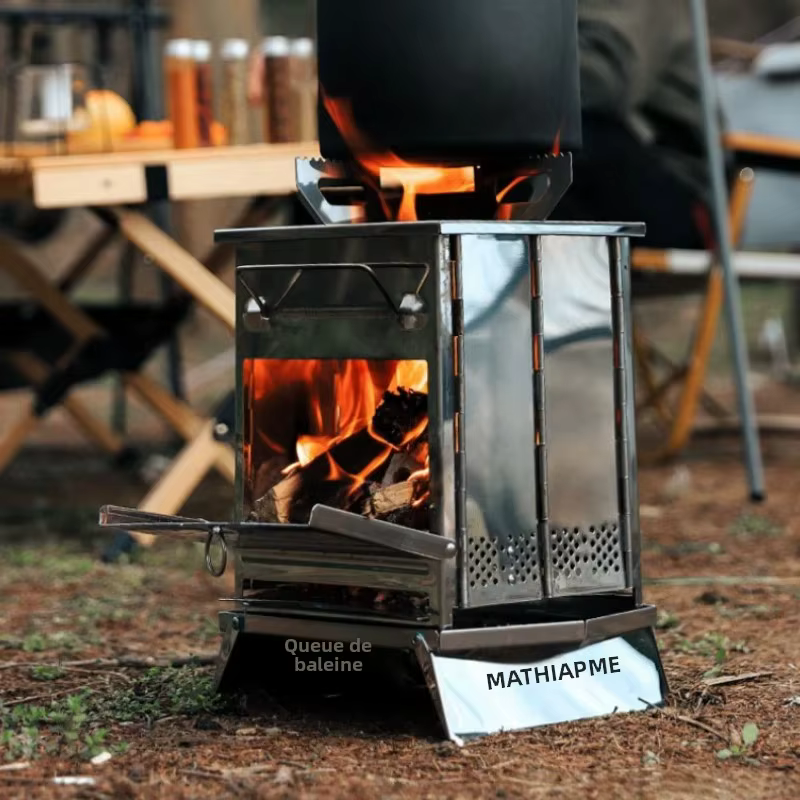 Poêle à bois, réchaud de Camping Portable