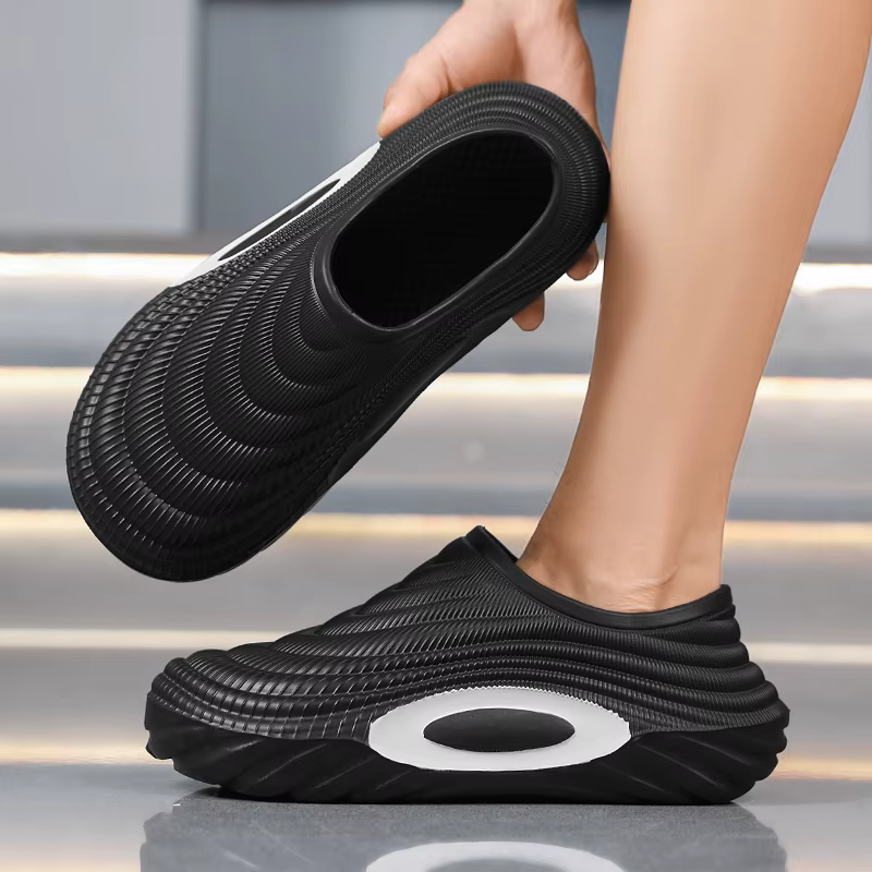 Baotou pantoufles pour hommes 2025 nouveau modèle antidérapant Anti-odeur sport extérieur sandales imperméables chaussures de travail de cuisine