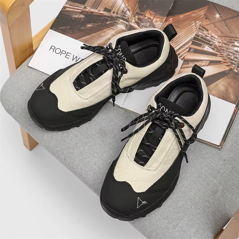 High Quality Leather Hiking Shoes Durable Outdoor Sport Men Trekking Leather Shoes Lace-Up Climbing Hunting Sneakers