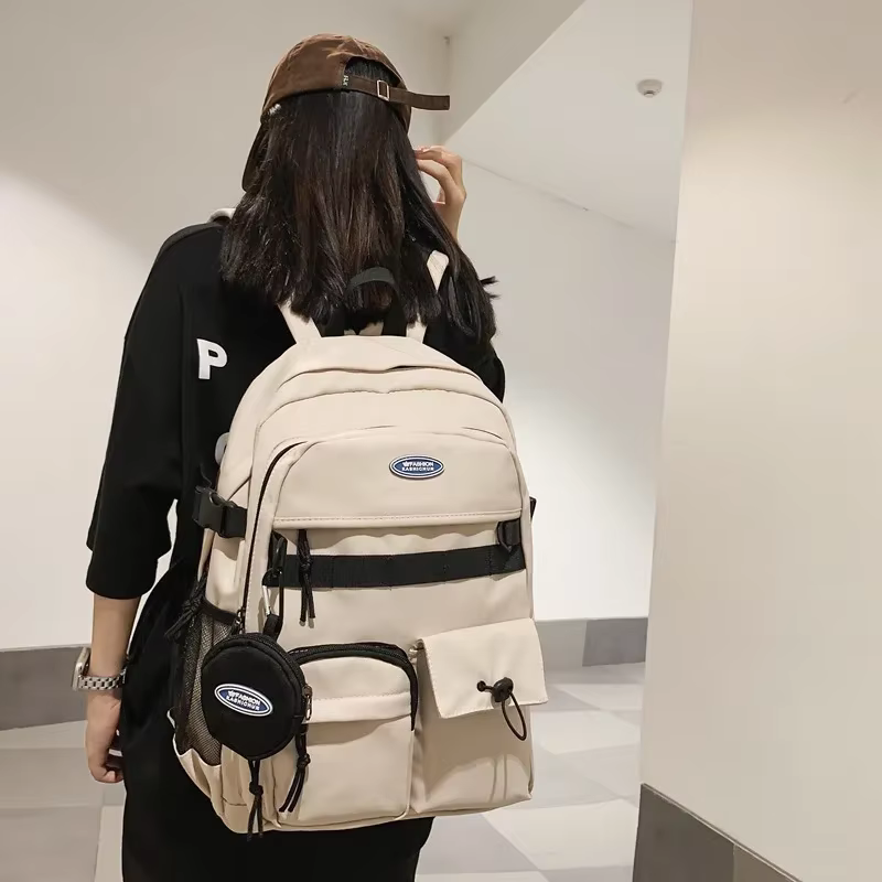 Sac à Dos Noir de Grande Capacité pour Homme et Femme