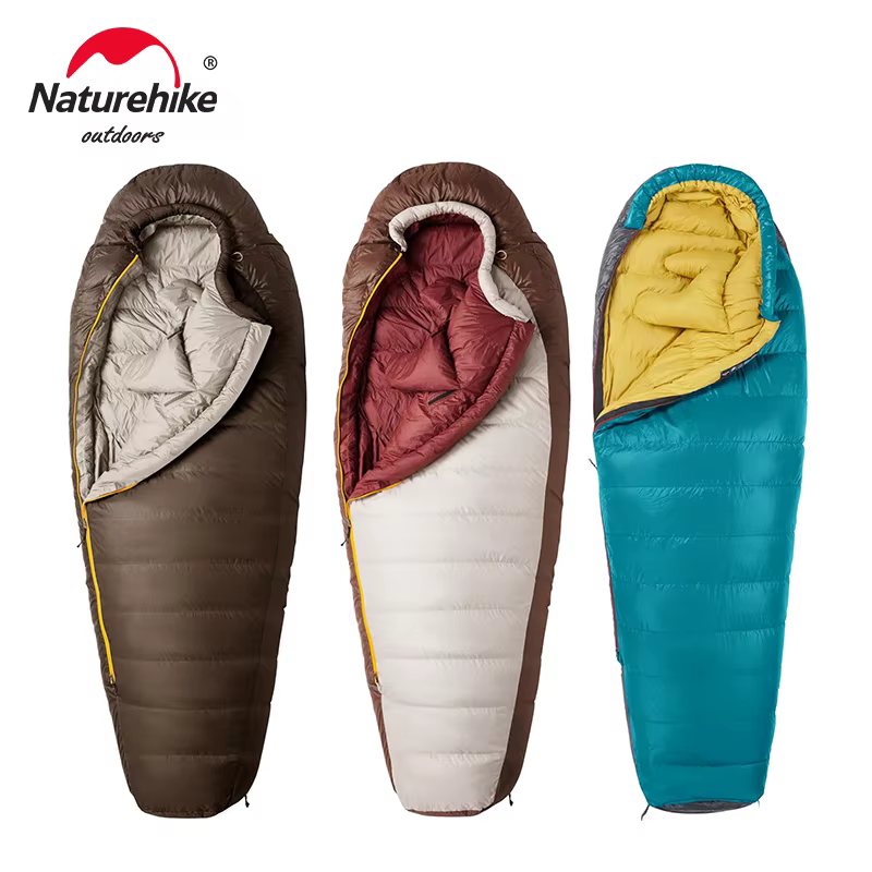 Naturehike Snowbird Duck Down momie sac de couchage 4 saisons léger Portable extérieur professionnel Camping hiver unisexe adulte