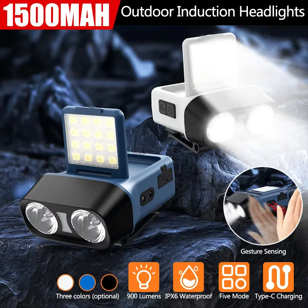 Lampe frontale LED à Clip
